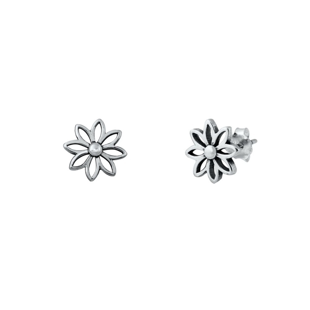 Daisy Sterling Silver Stud Earrings
